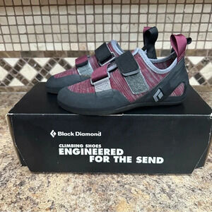 BLACK DIAMOND Momentum Women’s Climbing Shoes Merlot Gray Black Size 6